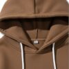 Men’s Graphic Hoodie – OEM Coffee Brown Pullover Manufacturer